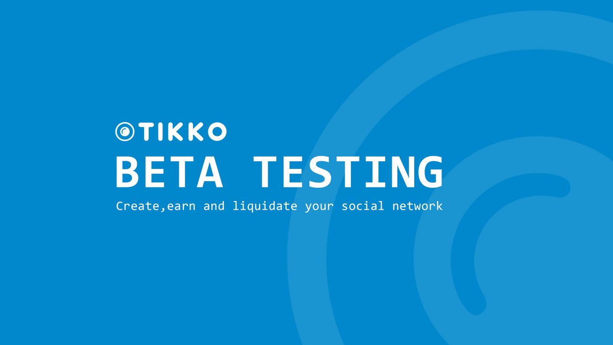 🚀 Hello, Tikko Community! We're the social liquidity network on Telegram, built on TON, dedicated to helping you monetize your followers effectively. 💰! 📣

🌟Exciting News: We're recruiting 100 Beta Testers! As a Beta Tester, you'll not only earn points and rewards but also