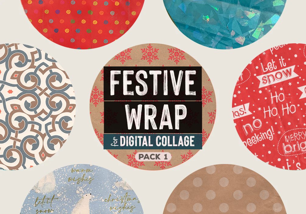 Digital Collage Artists - download my first Collage Pack for FREE when you subscribe to my newsletter TODAY! Tap the link below to sign up and get the Festive pack of Papers tinyurl.com/uxpz34e