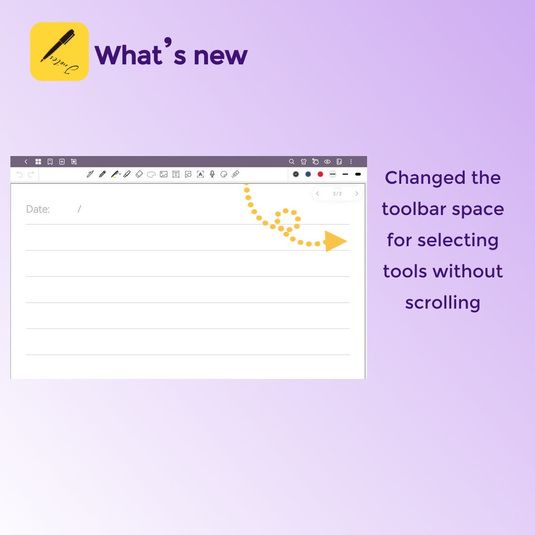 Jnotes_official's tweet photo. In addition to What's New!
👉Changed the toolbar space for selecting tools without scrolling
Several users have inquired whether it's a bug. Here's an additional explanation.🧐
#notes #notesgram #student #studentlife #studentnurse #application #app #sumsang #medicalstudent https://t.co/GgcFHNjGDB