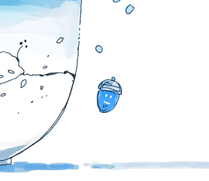 青い秋    #イラスト