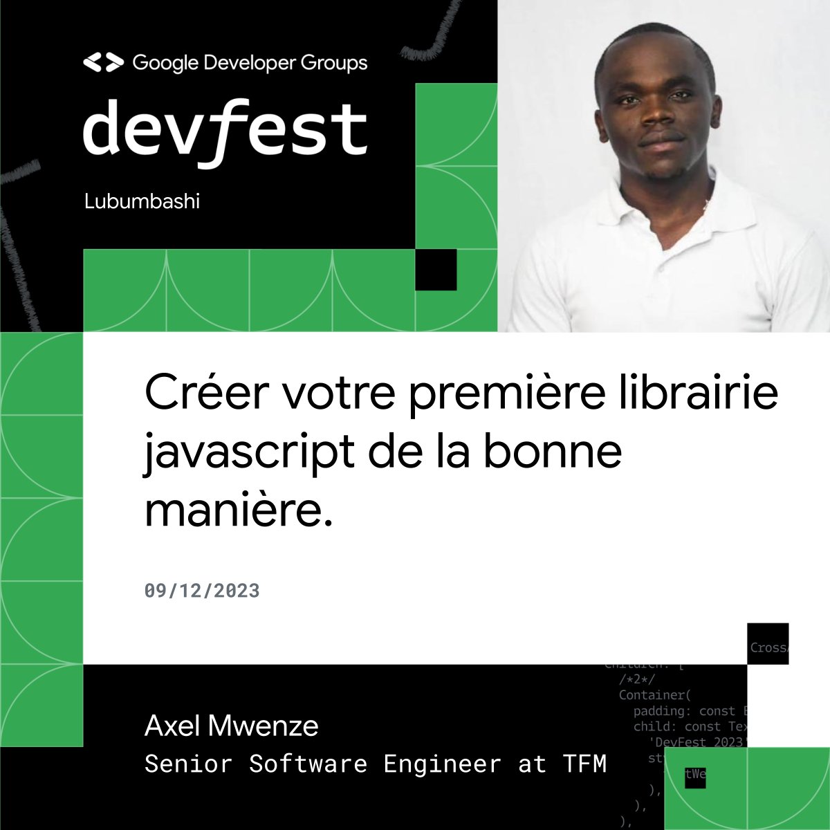 gdg_lubumbashi's tweet photo. Plongez dans l'univers passionnant de la création de librairies JavaScript avec @MwenzeAxel ! 📦✨ Découvrez les étapes pour créer, tester et publier sur Npm, rendant votre code accessible à la communauté des développeurs.

Vous savez ce qu'il faut faire pour ne pas manquer ça 😉 https://t.co/Yay9m0N0t8
