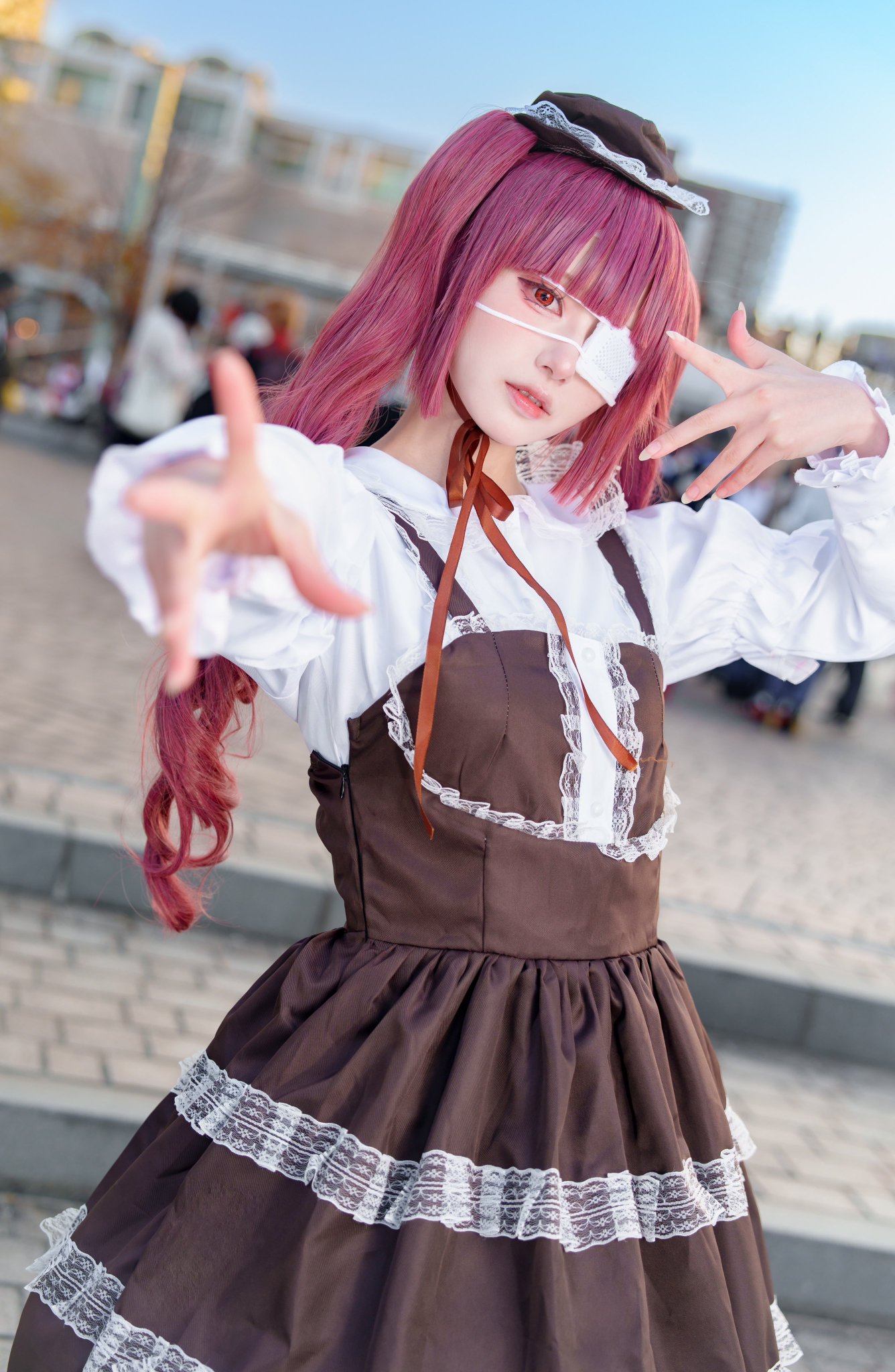 【新品未使用・公式商品】邪神ちゃんドロップキック 花園ゆりね コスプレ 邪神ちゃんフェス2」に、「花園ゆりね」公式レイヤー“月海つくね
