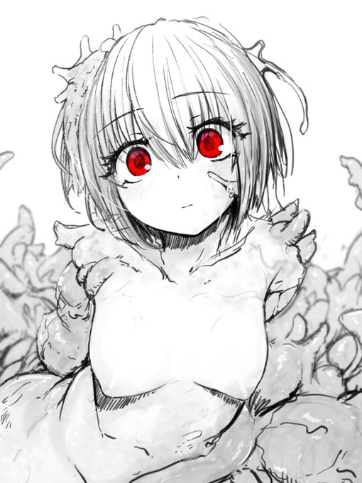 ヒトみたいな目が覗いてくる #tentaclegirlハナ 