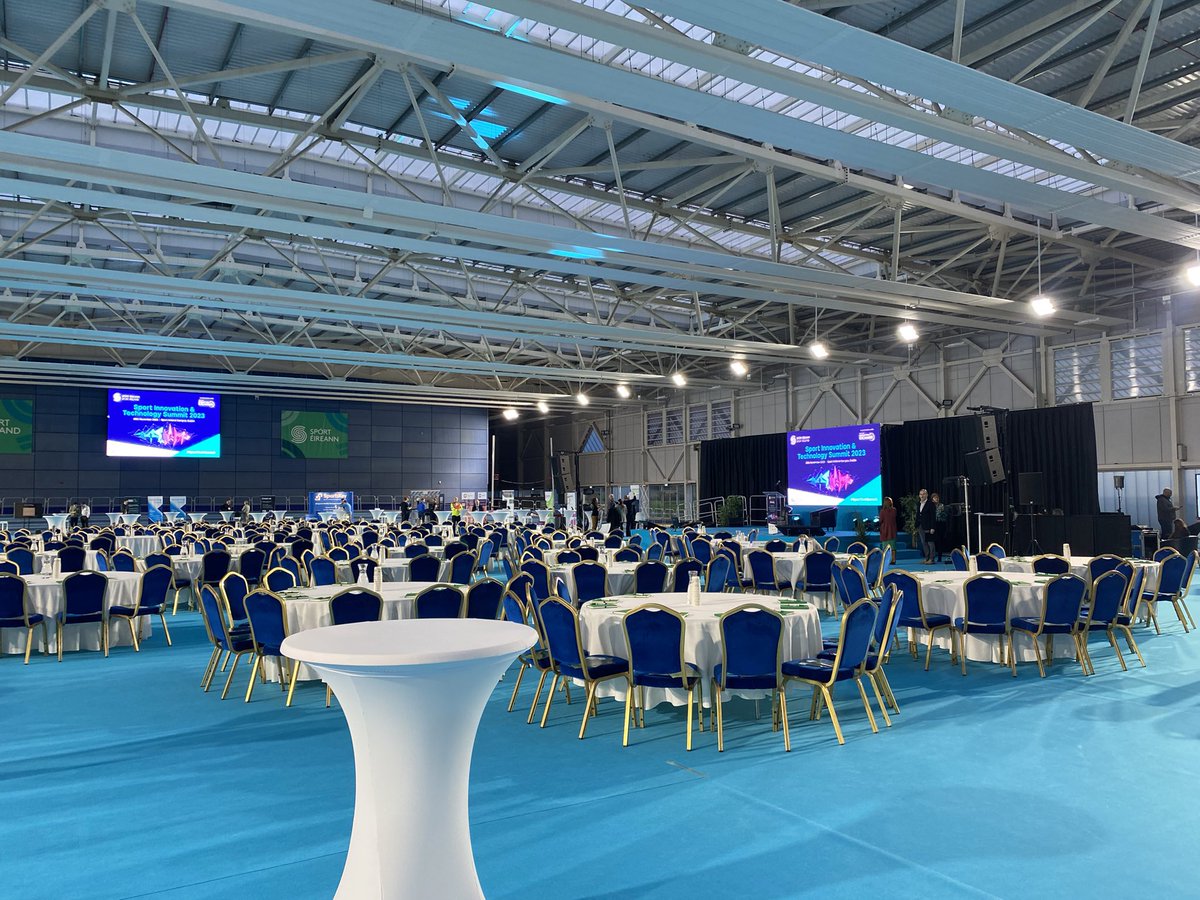 AimeeWilliamsIE's tweet photo. What a fantastic venue and set up for the inaugural @sportireland #SportTechSummit event in the National Indoor Arena, looking forward to the amazing line up of speakers #whyireland https://t.co/lEdrXTkBy2