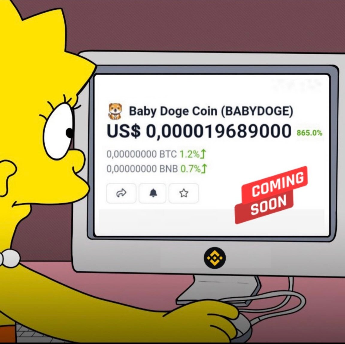 Crypto_world_8's tweet photo. 🐶 #BabyDoge Coming soon 🚀🚀
#Memes #Memecoin https://t.co/aNz6I4j08Y