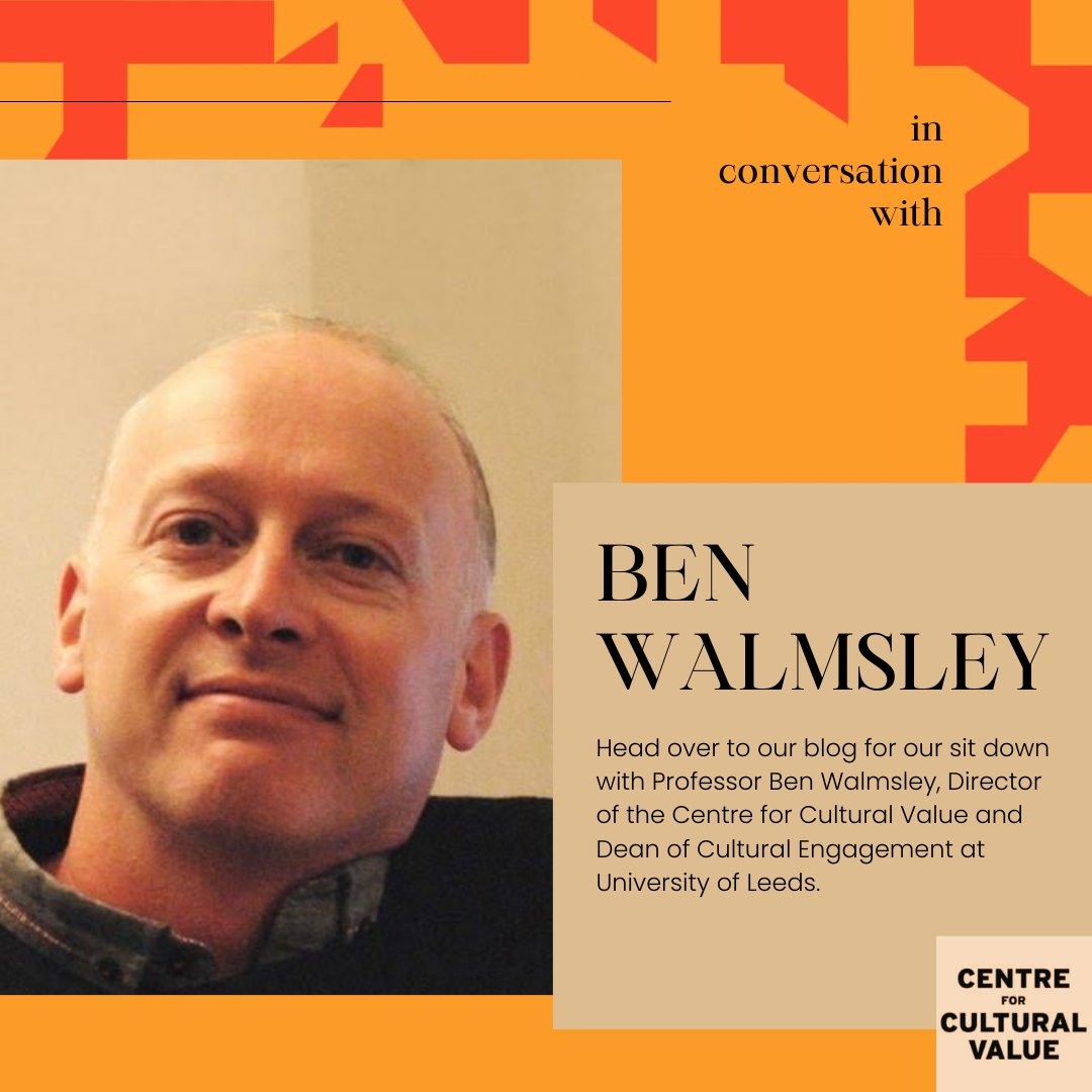 New blog! 📣 A conversation with @BenWalmsley from @ValuingCulture. 'We’ve all learnt from running the Centre for Cultural Value that there is such a need for more dialogue between cultural orgs, artists, policymakers, funders & academics.' Full piece👉 youngartsfundraisers.org/news/in-conver…