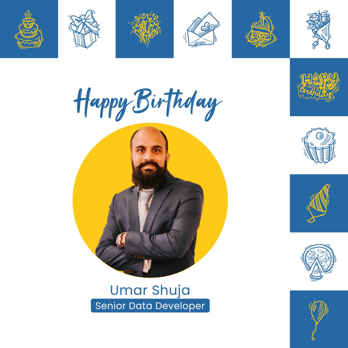 ExpertZeki's tweet image. 🎉 Wishing a fantastic birthday to our Senior Data Developer, Umar Shuja! 📊
Your expertise and precision are unparalleled, and we're grateful for your contributions to our team's success. Here's to another year of achievements! 🎂🎈
#HappyBirthdayUmar
#DataDeveloper
#TeamZeki