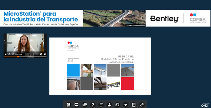 comsa_corp's tweet image. Hemos participado en el webinar de @BentleySystems sobre la aplicación de Openroads basado en la herramienta #MicroStation en la remodelación del puente de Cabrianes (Sallent), en el que destaca el papel de estas soluciones #BIM en proyectos de #infraestructuras y de #ingeniería.