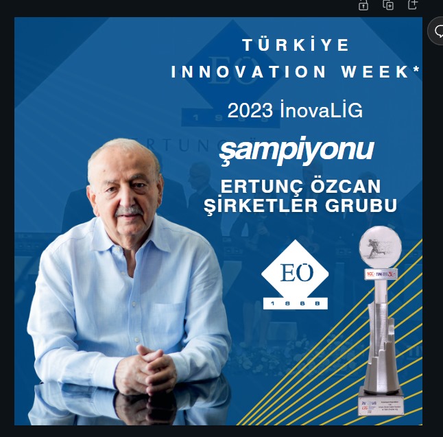 🏆 ŞAMPİYONUZ!

🥇1968 yılında Ertunç Özcan tarafından kurulan şirketimiz, Türkiye Innovation Week İnovaLig Ödül Töreni
“İnovasyon Kaynakları” kategorisinde ŞAMPİYON oldu!