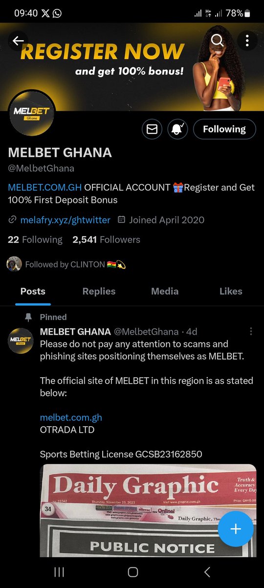 Bernagelo's tweet photo. @LilMoGh @MelbetGhana 0245985319 https://t.co/SFvtya21rJ
