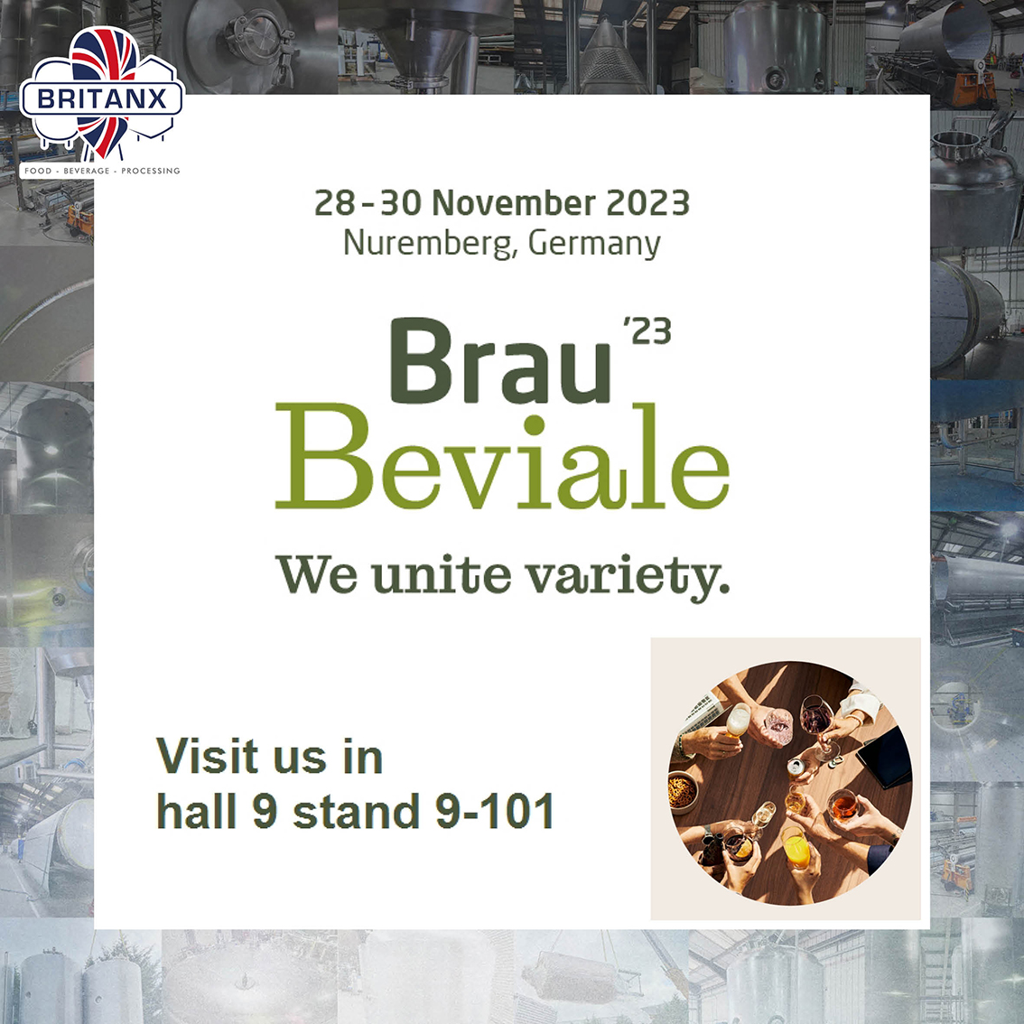 Day One of @BrauBeviale 2023!!!

Looking for tanks? 

Pop on down to Hall 9, Stand 101 for a beer 🍻 

#brau2023 #braubeviale #braubeviale2023 #showseason #tradeshow #beershow #europeanbeer #craftnotcrap #beer #brewery #beverage #vessels #ukmanufacturing #ukmfg #madeinbritain