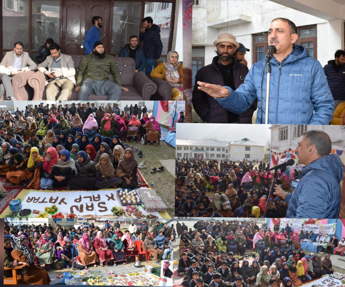 ddnewsSrinagar's tweet photo. #ViksitBharatSankalpYatra 
Viksit Bharat Sankalp Yatra (VBSY) started  today in 10 more Panchayat Halqas of the Manzgam block of the district, amid enthusiastic and vibrant participation of stakeholders.
@DioKulgam https://t.co/GDHoYANUIa