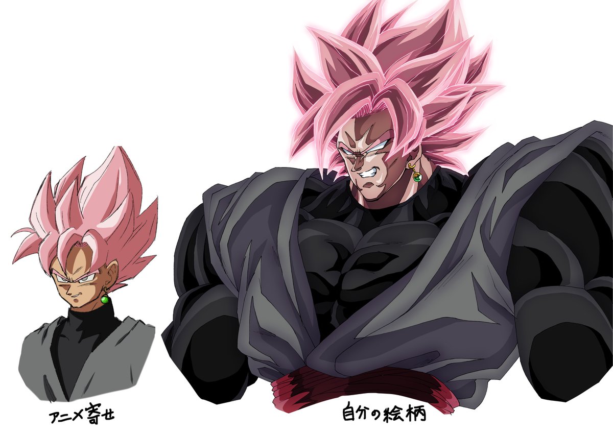 super saiyan jewelry 1boy earrings pink hair male focus spiked hair  illustration images