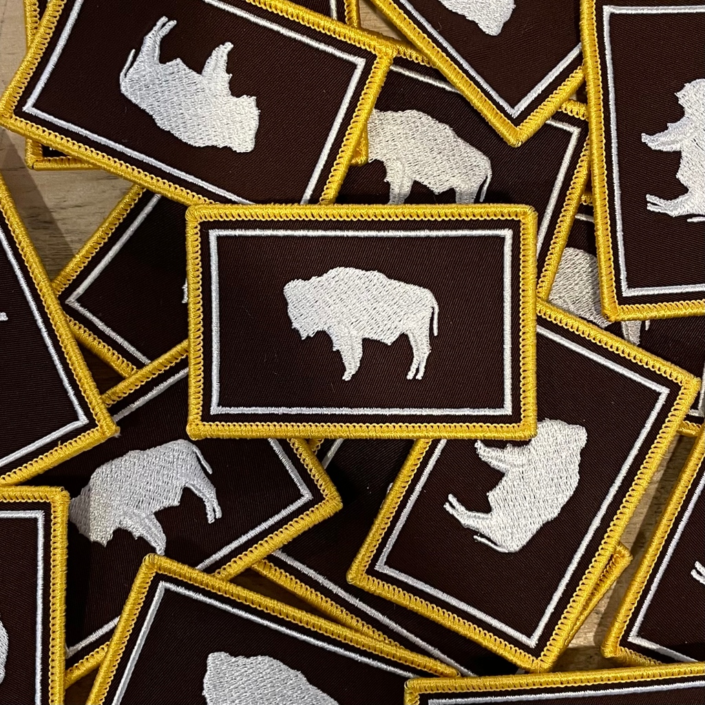 MADEJacksonhole's tweet image. Rep the great state of WY on your favorite bag, hat, or whatever your patching up these days 🦬🦬

#wyomingflag #patchcollecting #madejacksonhole #bison #shoplocal