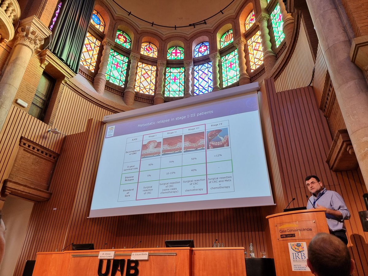hmoosavi_tw's tweet photo. Mesmerizing science on metastatic CRCs and stem cell biology by @BatlleLab at @IRBBarcelona #BioMedConference https://t.co/hJSBXnCs25