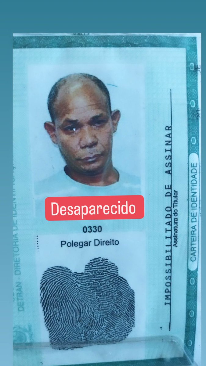Ateliedosabor10's tweet photo. Tino nos ajude a divulgar o desaparecimento do meu tio. Te enviei todas as informações no direct no Instagram. 
Minha família está desesperada a procura dele.
Sergio Ricardo conhecido como Jhai ( no Ipase praça seca conhecido como mudinho)  #tinojunior
#BalançoGeralRJ #tino https://t.co/6GpliK74rl