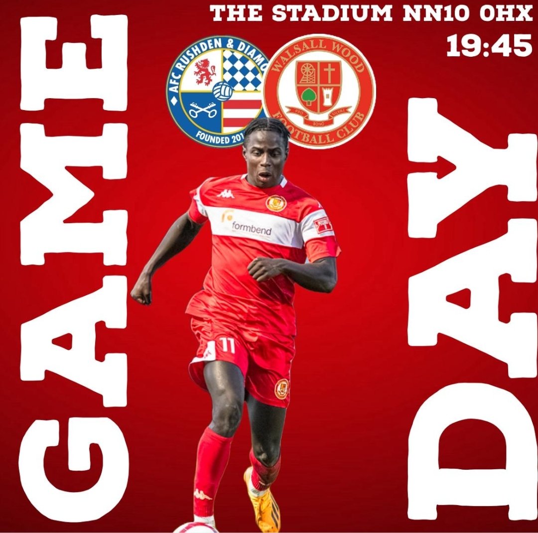 𝐖𝐚𝐥𝐬𝐚𝐥𝐥 𝐖𝐨𝐨𝐝 𝐅𝐂 (@walsallwoodfc) on Twitter photo ITS MATCHDAY
We are on our travels as we head to <a href="/AFCRD/">AFC Rushden & Diamonds</a> for this evening game of the Midlands NPL
🆚 <a href="/AFCRD/">AFC Rushden & Diamonds</a>
🏆 Northern Premier League Midland Division
⏰ 7:45pm
🏟️ Hayden Road, NN10 0HX
🎟️ Adults £11, Concession £8, U21 £6, U18 £2, U8 FREE
#FTGOTW #TitanRecruitUK #FORMBEND ITS MATCHDAY
We are on our travels as we head to <a href="/AFCRD/">AFC Rushden & Diamonds</a> for this evening game of the Midlands NPL
🆚 <a href="/AFCRD/">AFC Rushden & Diamonds</a>
🏆 Northern Premier League Midland Division
⏰ 7:45pm
🏟️ Hayden Road, NN10 0HX
🎟️ Adults £11, Concession £8, U21 £6, U18 £2, U8 FREE
#FTGOTW #TitanRecruitUK #FORMBEND