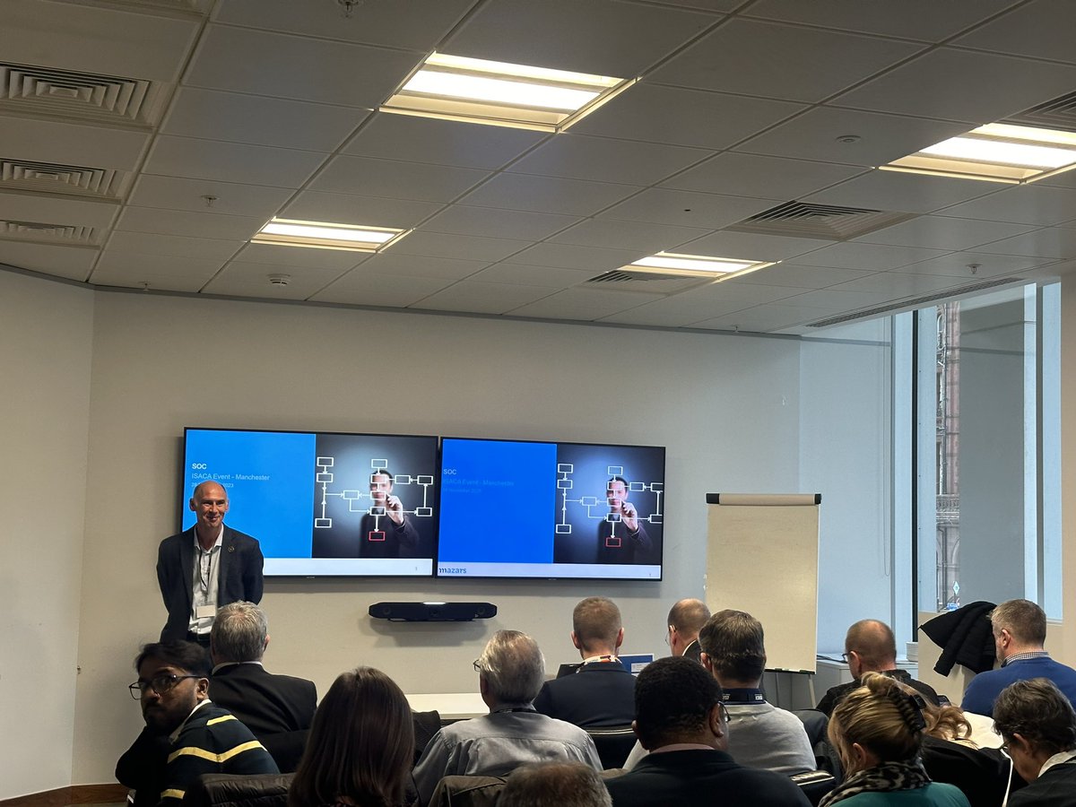 The final presentation of the day on SOC by Conrad Volker by @Mazars_UK