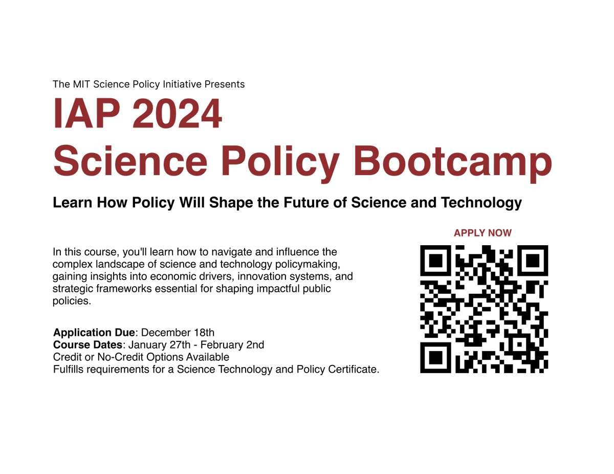 MIT SPI (Science Policy Initiative) tweet media