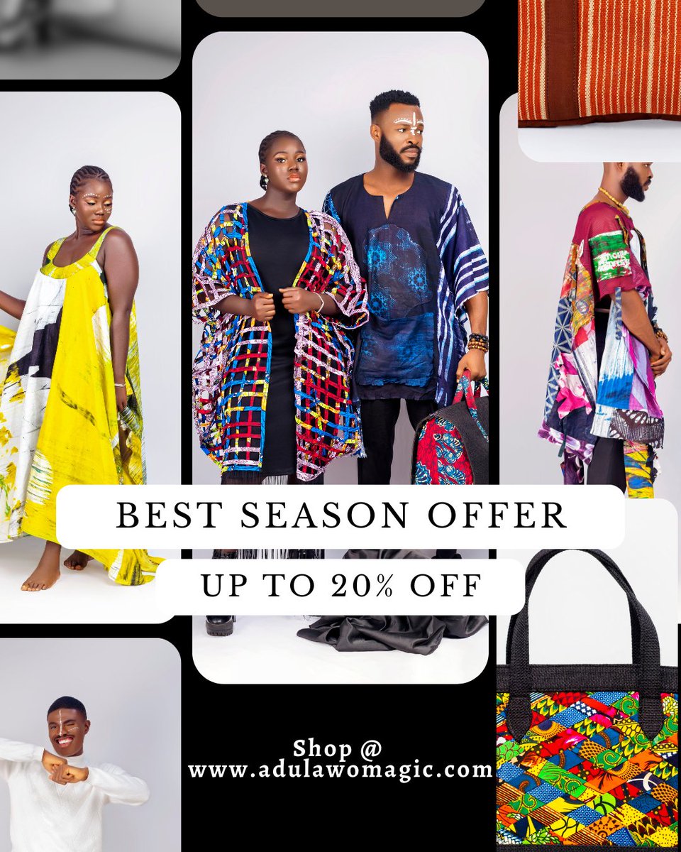 adulawo_magic's tweet photo. Our 20% OFF Deal is still ongoing!  

Elegance with class is what we offer to enhance your beauty.   

Enjoy this deal when you shop on our website @adulawomagic.com 

#Africanwoman #Africawear #Adulawomagic https://t.co/EnYHBp00GF