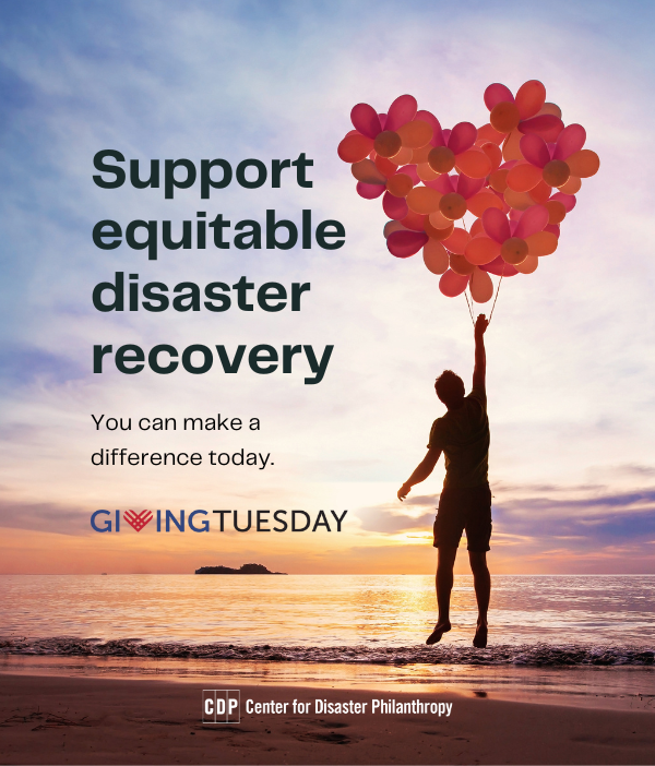 On #GivingTuesday, let's remember to keep humanity at the center of our philanthropic decision-making. Will you join me and make a gift to the Center for Disaster Philanthropy today? @funds4disaster