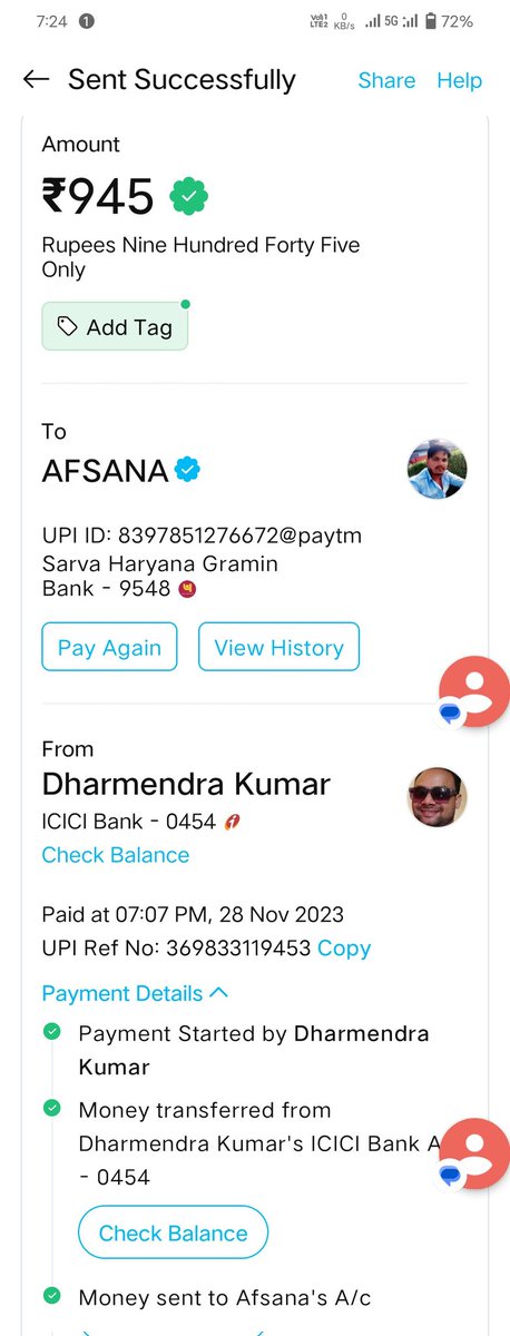 soniji001's tweet photo. @UberINSupport @Uber_Support 
Dear Uber that driver misbehaved with me and forced to pay INR 945. Bill was INR 640.
You can verify the driver with his image not with name.
Please refund my balance amount https://t.co/d3WMAR0uN0