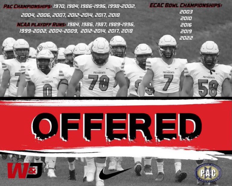 #AGTG Blessed and honored to receive an offer from <a href="/WJFootball/">W&J Football</a> 🔴⚫️ <a href="/peguesAmp/">Amp Pegues HC/Athletic Director Farrell high</a> <a href="/farrellfootball/">Farrellfootball pa/ Head coach 7249310768</a> <a href="/darwind2/">Darwin Dixon</a> <a href="/kenmoyer52/">Ken Moyer’s Sports Page</a> <a href="/PA_TodaySports/">PA Today</a>