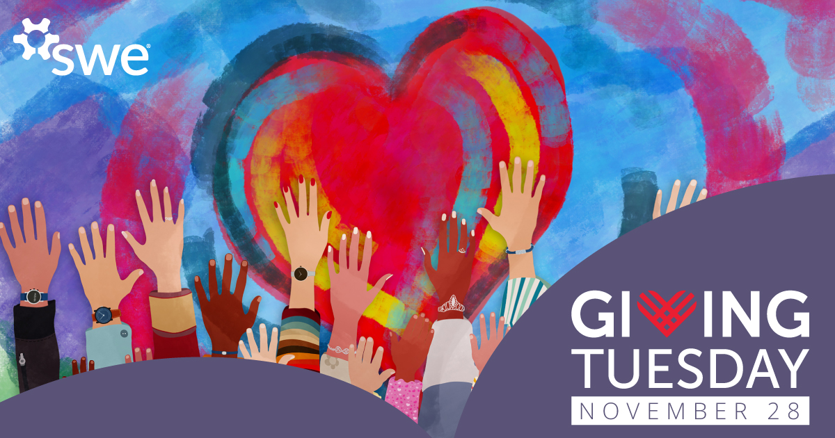 SWEtalk's tweet photo. It's #GivingTuesday! There are so many ways to participate, from donating to a favorite organization, shopping small businesses, or simply offering someone a smile. We hope you take the opportunity to spread joy! If you'd like to #supportSWE, click here: https://t.co/0WeHWc472s https://t.co/1j2qQGWBSd