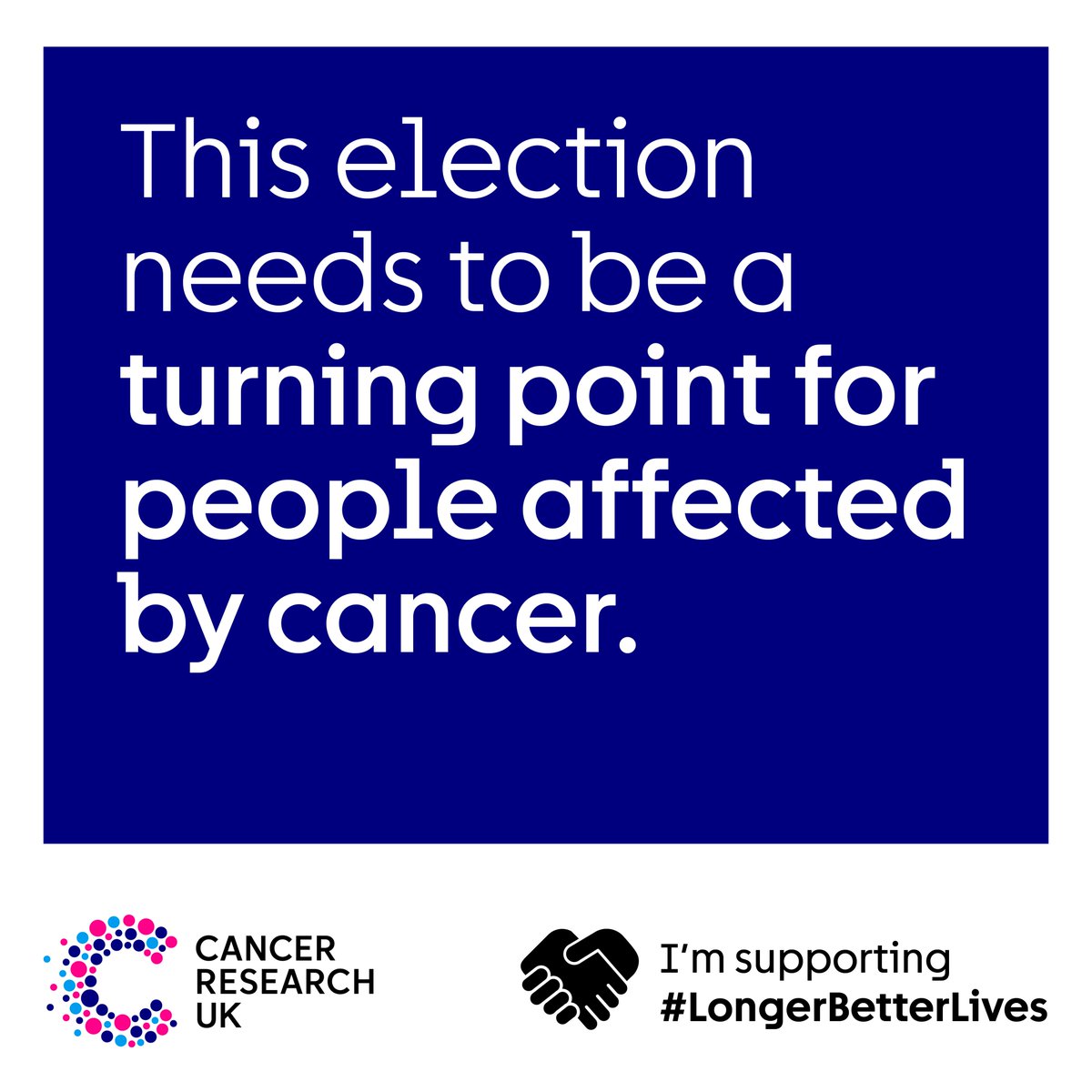 I'm so proud of @CRUK_Policy team on publishing the #CancerManifesto. 

Now we need to see the next UK Government implement the policies to transform UK cancer survival and ensure we can all live #LongerBetterLives cruk.org/manifesto.