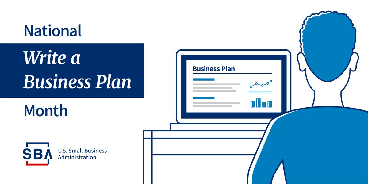 Do you have a business plan? Whether you’re looking to create a plan or need help reviewing an  existing plan, connect with a local SBA resource partner for help. Find one near you:  sba.gov/local-assistan…