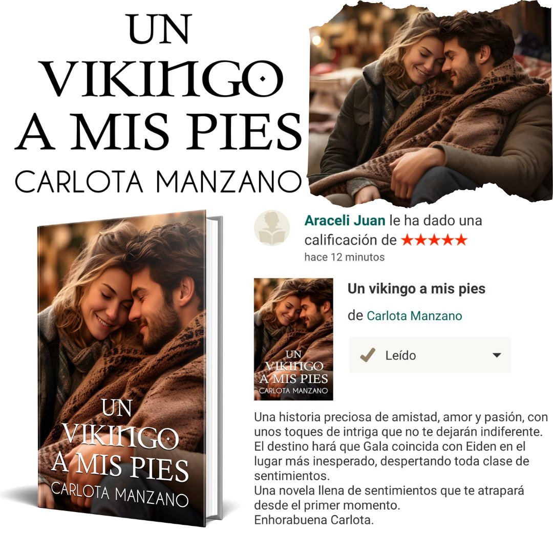 💕 RESEÑAS 💕

💖 Un vikingo a mis pies 💖

📚⏩ leer.la/B0CNXP6K1R

🔹Amazon y Kindle Unlimited🔹

Todas las #novelas de la autora aquí 💖⏩ relinks.me/CarlotaManzano

#lectura #libros #leer #amazon #kindleunlimited #kindle #novedad  #carlotamanzano