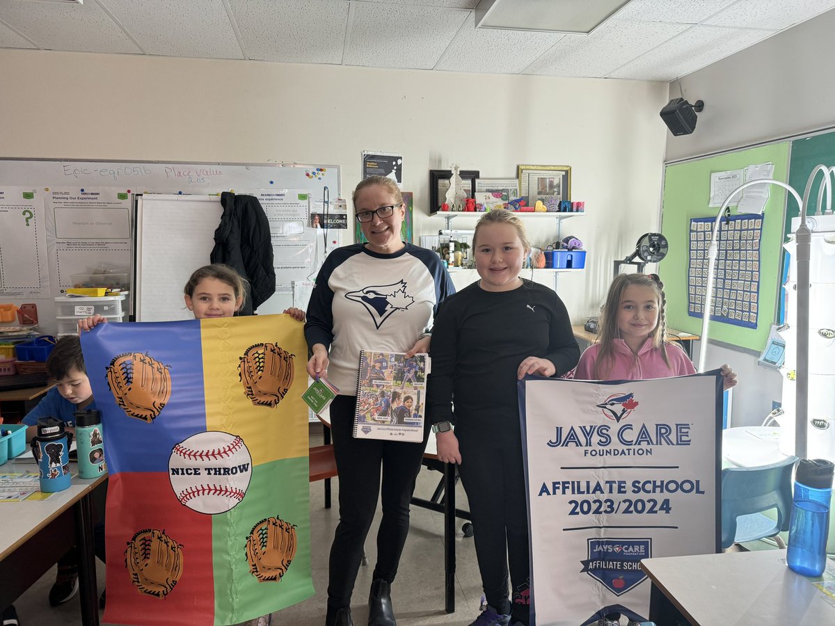 Thank you so much for information kit. The banners, shirts, ribbons, and all the gear, it is amazing!! Thank you so, so much!! Rothesay Elementary School loves you!! 
TORONTO BLUE JAYS ROCK!!! 💙
<a href="/JaysCare/">Jays Care Foundation</a> 
@Kapruns1 @brent <a href="/LastBoyScout78/">Lastboyscout</a> <a href="/RESraccoons/">Rothesay Elementary</a> @ASDS_PhysEd
