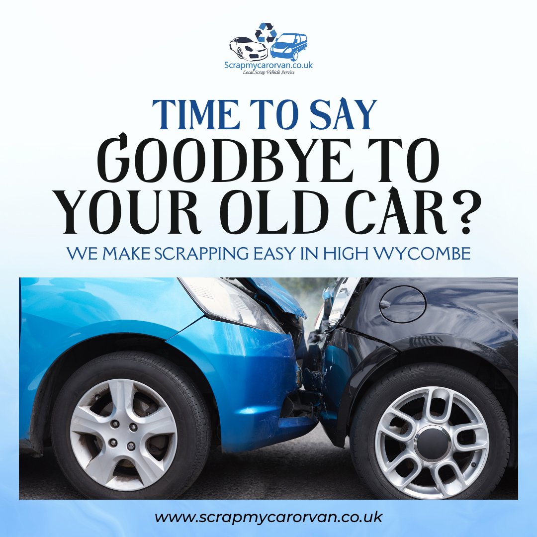 scrapmycarorvan's tweet photo. ♻️ Time to say goodbye to your old car? We make scrapping easy in High Wycombe. #ScrapMyCar #HighWycombe #CarDisposal
☎️ 0207 1839376
🌐 https://t.co/PZVB5tY1bg
#scrapmycarorvan #tuesdayvibe #TongueOutTuesday #ThisMorning #Eurovision #thicktrunktuesday #GivingTuesday https://t.co/7VRuU66e5Q