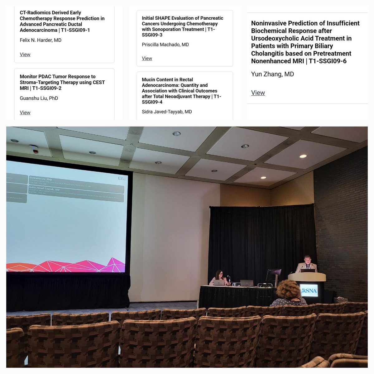 Academy of Online Radiology Education (@acoredu) on Twitter photo Happening now!
E351
Gastrointestinal Imaging (Monitoring Response to Therapy) | T1-SSGI09
Moderators: Dr. <a href="/ElsayesKhaled/">Khaled Elsayes</a> & Dr. <a href="/natallyhorvat/">Natally Horvat, MD, PhD</a> Happening now!
E351
Gastrointestinal Imaging (Monitoring Response to Therapy) | T1-SSGI09
Moderators: Dr. <a href="/ElsayesKhaled/">Khaled Elsayes</a> & Dr. <a href="/natallyhorvat/">Natally Horvat, MD, PhD</a>