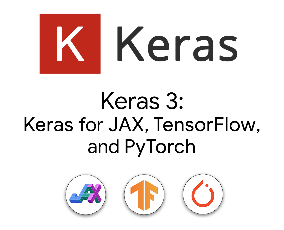 Big news: we just released Keras 3.0! ▶ Run Keras on top of JAX, TensorFlow, and PyTorch ▶ Train faster with XLA compilation ▶ Unlock training runs with any number of devices & hosts via the new Keras distribution API It's live on PyPI now! 🚀