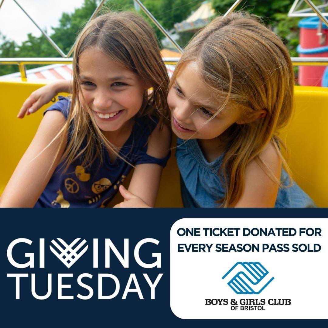 In honor of Giving Tuesday, for every Season Pass sold today we will donate one 2024 Single Day Ticket to the Boys &amp; Girls Club of Bristol! 🎁 tinyurl.com/yeypru9t
