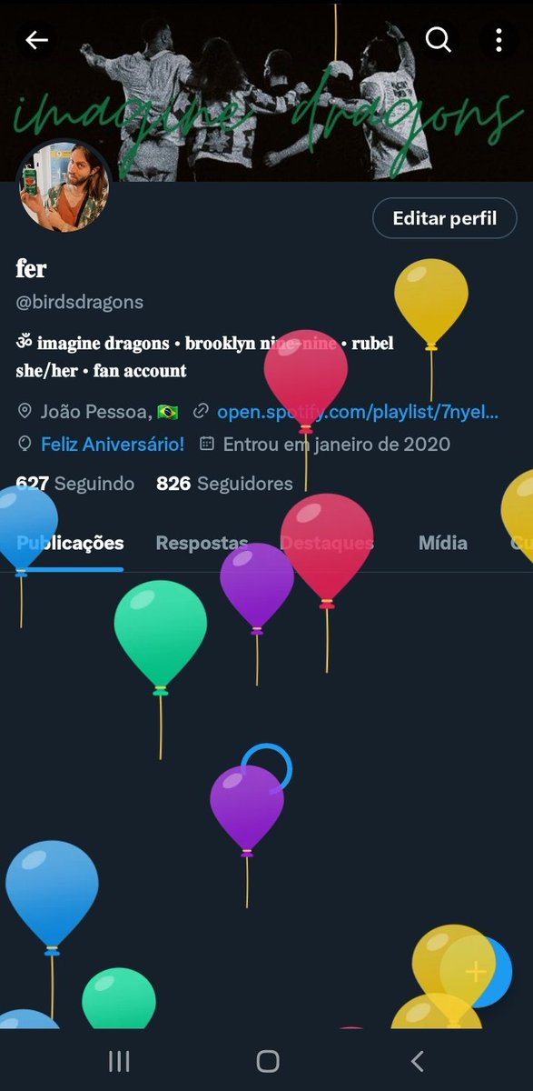 Os balões 😭💕💕