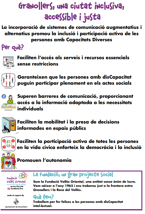 hggranollers's tweet photo. Avui, en el marc del #DiaMundialDeLesPersonesAmbDiscapacitat, comptarem amb un punt informatiu a la porta del Felicitarium on persones del Centre Especial de Treball conscienciaran sobre la importància de fer una ciutat més accessible i inclusiva 👏

Acosta-t'hi! ✨

#Granollers https://t.co/pHfok5Vg9J