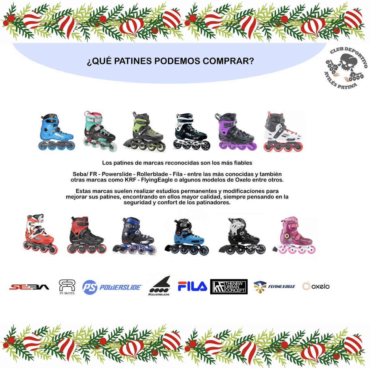 patina_b's tweet photo. Porque Papá Noel está cerca... Te informamos sobre patines. @AytoAviles  @AvilesPatin https://t.co/nG4sF028AT