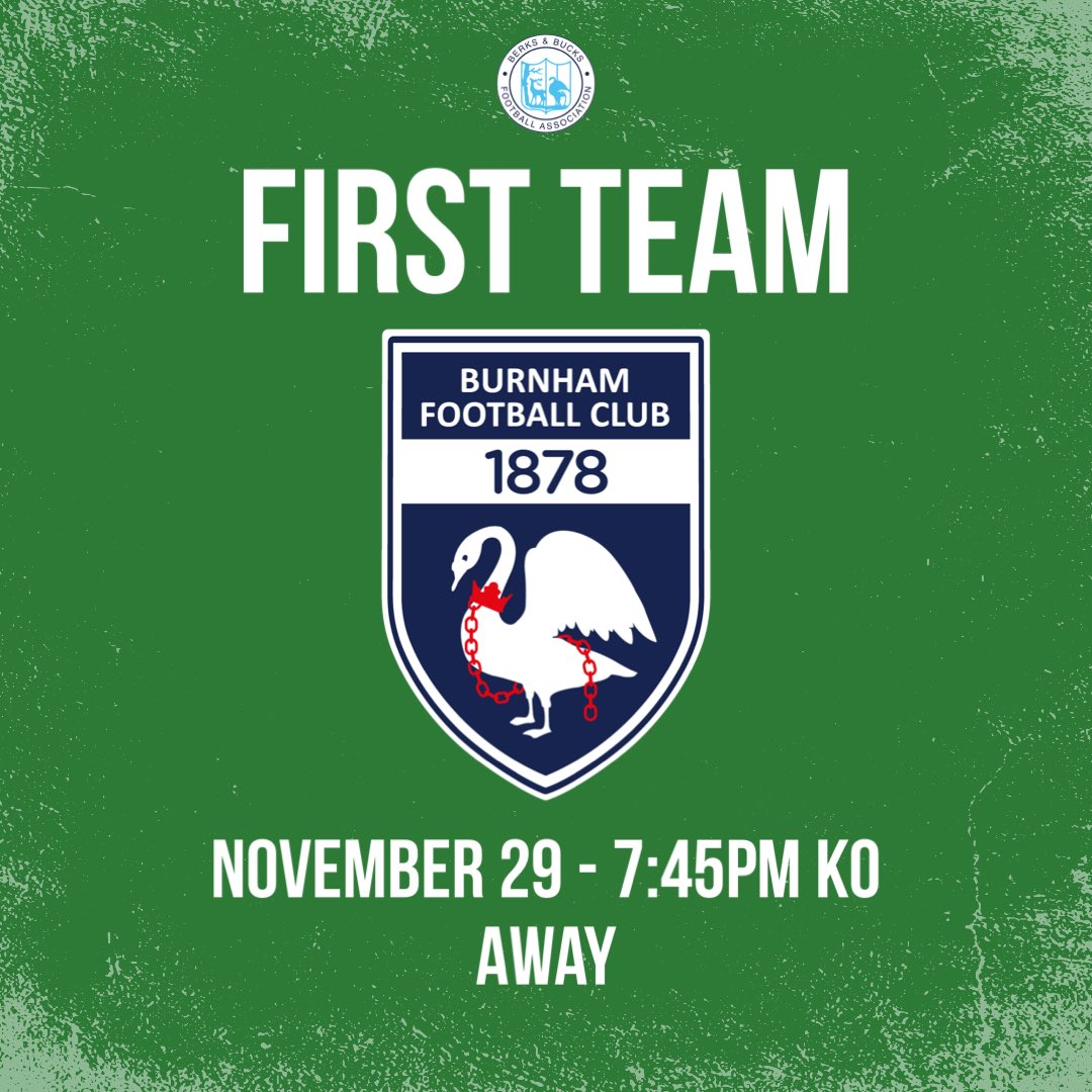 📅☘️ | NEXT UP!

First Team (A) VS @BurnhamFC1878 
Wednesday 29th November - 7:45PM KO

#UpTheIrish #NonLeague #BBFACountyCups