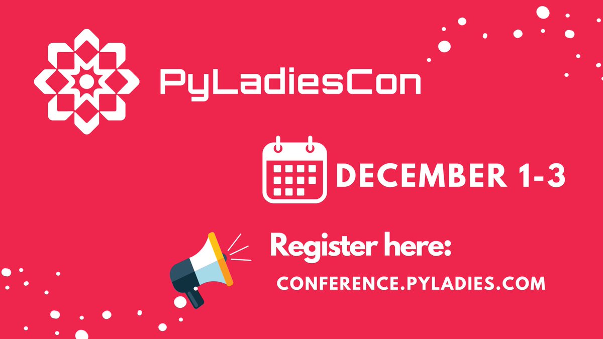 🌟 A big thank you to all who shared their incredible PyLadies Chapter videos! 🎥

🛑Submissions are now closed!

Get ready to be inspired as we feature these stories at #PyLadiesCon in just 4 days!👩‍💻🐍🎉

✨We're thrilled with the quality and diversity.✨

#PyLadies
#Python
#PSF