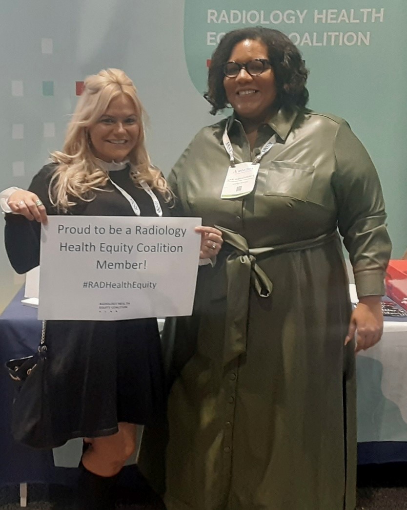 pfccdirector's tweet photo. At #RSNA2023 - Stopped by Booth #1307 (on Educator's Row) and talked to @RadHealthEqty about #HealthEquity and #PatientCare.
#Radiology #Imaging #RadEqual https://t.co/KiddgLZShC