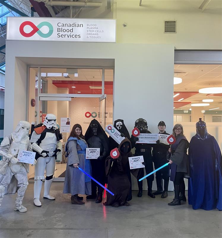 LifelineAlberta's tweet photo. Thank you to the @501stBadlands for sharing joy and making all the difference this holiday season for Alberta patients.

Donors are needed this week and throughout December. 

Book now at https://t.co/PThjzQZ804 https://t.co/0NzeXoRN4f