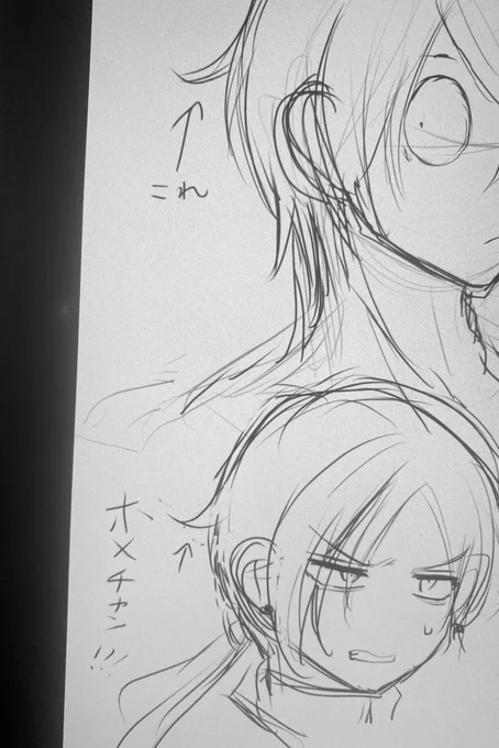 初めて描くのに何故か…何故かこの髪型を描いたことがあるような……………ホメローーーーース!!!となった。そうホメロス。過去に4年描き続けたホメロスのチョイ毛。 
