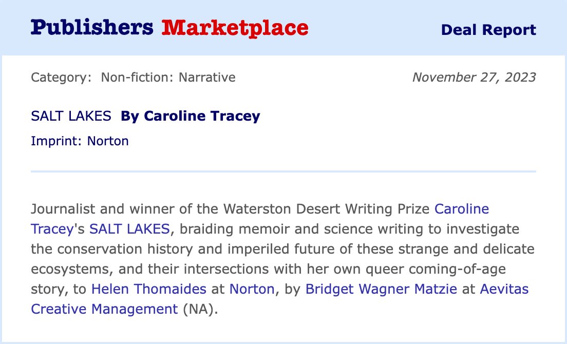 Caroline Pre-order Salt Lakes Tracey tweet media