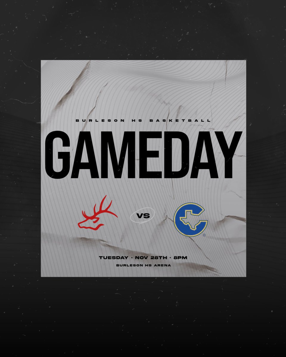 GAMEDAY! come out to support your 🏀Elks MBB in their first home game of the season!
🆚Corsicana  
⏰8PM / 630PM JV-FR 
📍BHS Arena 
🎟️burlesonisd.net/Page/3437
💲Fundraiser Gift Grab! gift cards for sale! all proceeds will go to the Elks MBB! we THANK YOU for your support!