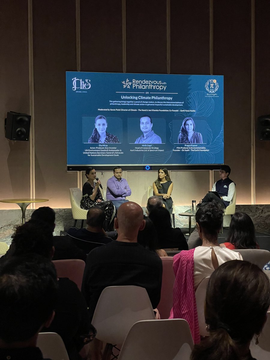 Akshita M. Bhanj Deo (@thegreatashb) on Twitter photo So happy to curate and host our second Rendevous with Philanthropy at <a href="/GivingPi/">GivingPi</a> with fire brand climate champions like <a href="/deespeak/">Dia Mirza</a> <a href="/aaranrpatel/">Aaran R Patel</a> <a href="/pragyakapoor_/">Pragya Kapoor 🌿</a> #mirikgogri . #ClimateActionNow So happy to curate and host our second Rendevous with Philanthropy at <a href="/GivingPi/">GivingPi</a> with fire brand climate champions like <a href="/deespeak/">Dia Mirza</a> <a href="/aaranrpatel/">Aaran R Patel</a> <a href="/pragyakapoor_/">Pragya Kapoor 🌿</a> #mirikgogri . #ClimateActionNow