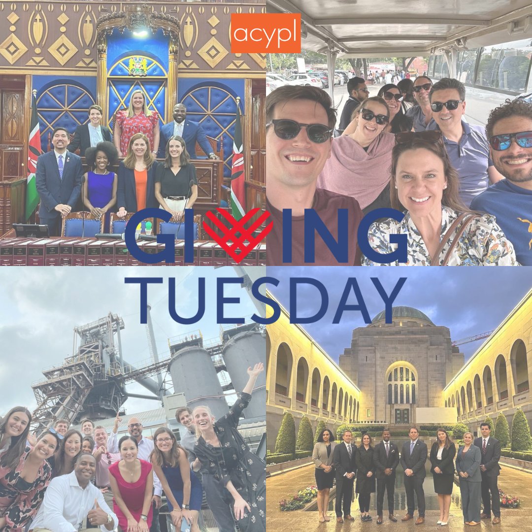 With division &amp; conflict across the world, it’s a crucial time for global exchanges – breaking down barriers between people, facilitating meaningful discussions, &amp; sharing diverse ideas.

Make a matched #GivingTuesday gift to help us fulfill that mission: acypl.org/contribute