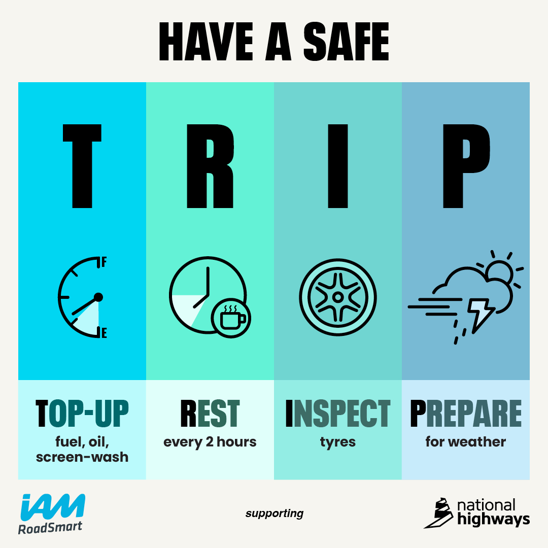 Are you and your car ready for winter and the weather it brings? 

Preparing for the colder months is vital to avoid motoring problems and to stay safe during severe weather.

<a href="/NationalHways/">National Highways</a> has put together some top tips to have a safe #TRIP this winter - iamroadsmart.net/46AvJgo
