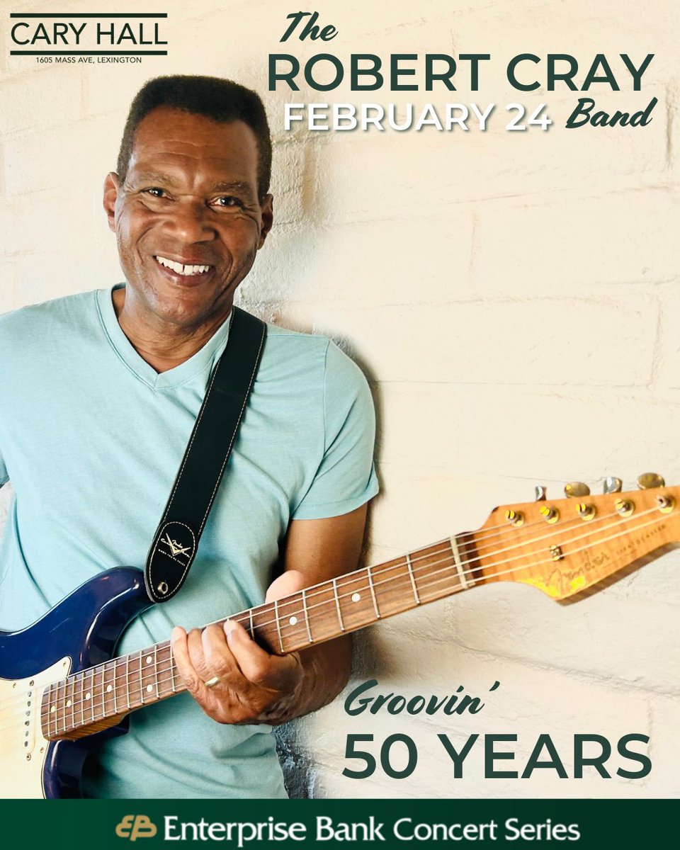 New Show Announced 👇 @RobertCrayBand on Saturday, February 24 at 8pm! Tickets go on sale Friday at 10am Spectacle Live Member presale Thursday at 10am 🎫 etix.com/ticket/p/77245… *Buy directly from Spectacle Live, Cary Memorial Hall, or ETix to avoid ticket scams